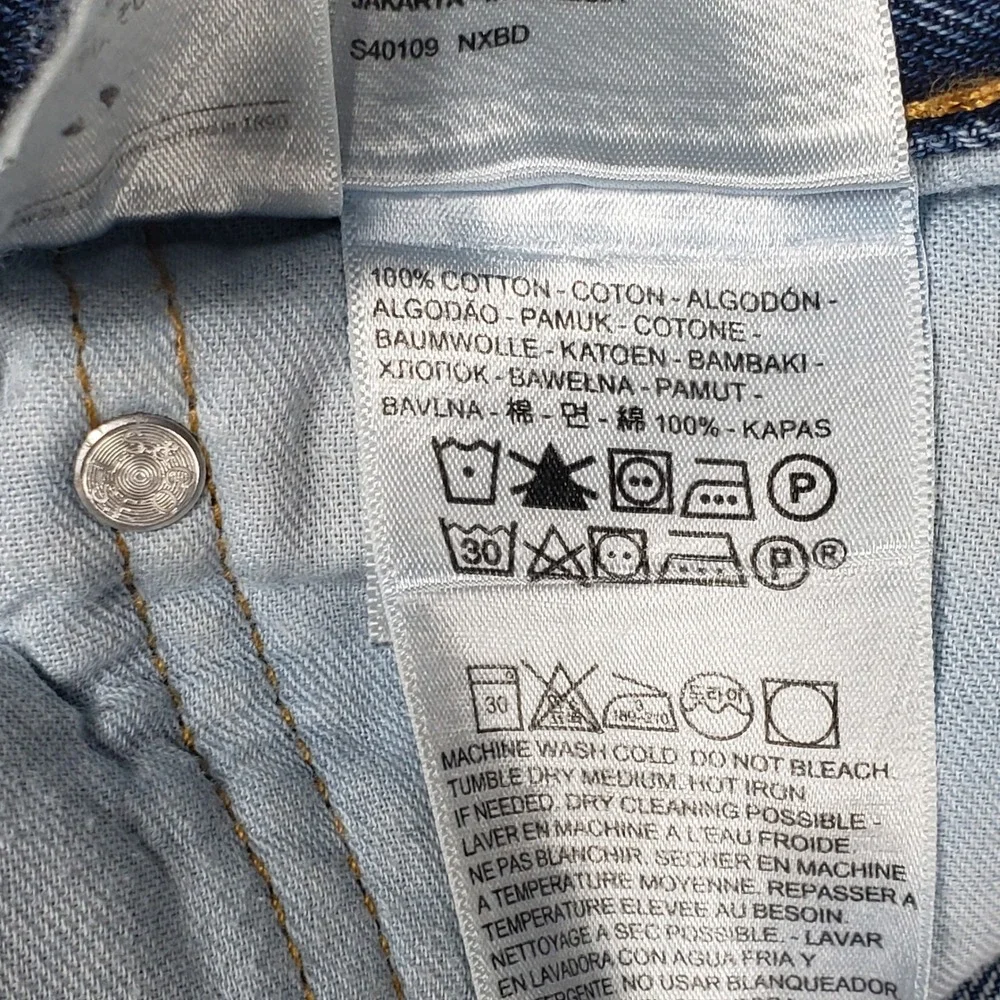 Levi's Mens Jeans 550 Relaxed Fit 40x30‎ Blue Denim Tapered Leg 00550-4886 Good